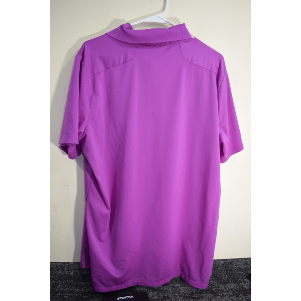 RLX Ralph Lauren Performance Quick Dry Golf Polo Shirt MENS L Purple MAGENTA - Picture 4 of 13